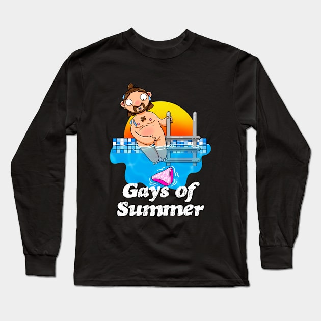 Gays of Summer Naked Long Sleeve T-Shirt by LoveBurty